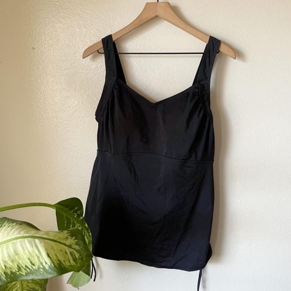 Swimsuits For All | Side Cinch Tankini Top